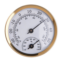 Three-print 5CM small dial refrigerator temperature and humidity meter indoor high precision medicine temperature and humidity meter on-board temperature and humidity meter