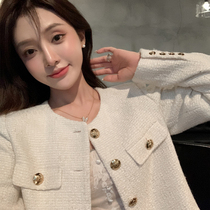 Small fragrant wind jacket female spring and autumn Joker 2021 new ladies French coat fried street short jacket ins tide