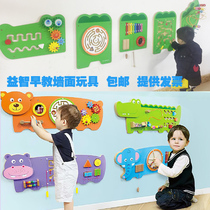 Kindergarten early education Games childrens educational Wall toys Enlightenment version wall construction decorative hanging wall operation board