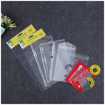 Customized transparent PVC bag plastic zipper hook bag garment tag ziplock bag sleeve