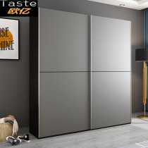 Custom Nordic bedroom sliding door wardrobe sliding door art 2 doors 3 doors modern simple solid wood sliding door home wardrobe