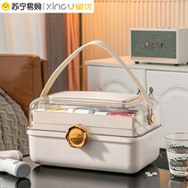 Xingyou 727 Medicine Box Home Pack Large Capacity Student Dormitory Emergency Medical Box Multi-layer Storage Medicine Box