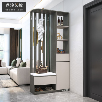 Entry door porch cabinet shoe cabinet integrated simple modern living room screen partition cabinet light luxury wind entrance partition