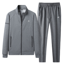 Three Leaf Grass 2022 Spring Pure Cotton Fashion Trends Men Casual Running Sports Suit clothing Two sets