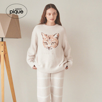 gelato pique22 spring new sexless pajamas cat jacquard loungewear outside wearing PUNT221054