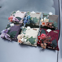 Car Fragrant Lavender Charcoal Bag Small Bear Aromas Bag Natural Dried Flowers Bamboo Charcoal Bag To Taste Car Ornament On-board Pendulum