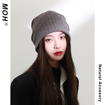 US Europe Hui thin pile cap wool Net red bag head cold hat loose face small hip hop knit hat children spring and autumn
