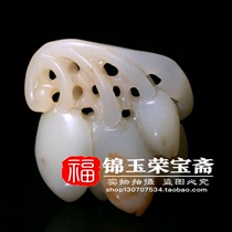 Old collection of old materials old Hetian Jade (multi-son multi-child) pendants ornaments antiques ancient jade Fidelity