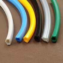 4040 rubber strip soft flat sealing groove strip 2020 industrial aluminum profile groove 6 8 10mm decorative strip edge banding 3030