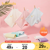 Balabala childrens underwear girls underpants summer thin breifs middle and big girls students three thin