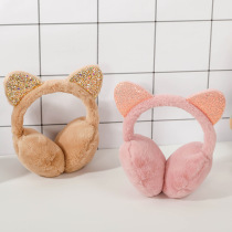 Childrens earmuffs winter boys and girls students baby ear warm children cute earmuffs cat ears warm earmuffs cat ears warm ears