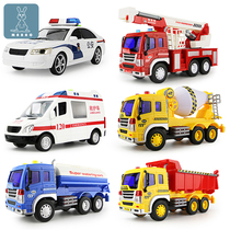 Large music 110 police car ambulance fire sprinkler inertial childrens toy boy simulation car model