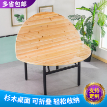 Large Round Desktop Home 15 People Banquet Wedding Celebration 10 People Hotel Big Round Table Hotel 20 People Folded Dining Table And Chairs Bag Compartment
