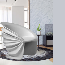 Nordic designer Modest ychair Brief Profiled Shell Threaded Chair Negotiate Chair GRP Casual Chair
