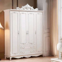 European wardrobe bedroom three door four door five door combination economic sliding door solid wood white wardrobe home