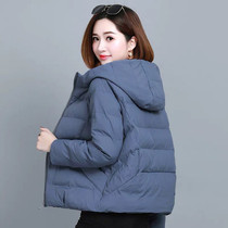  Down cotton clothes womens short thin small quilted jacket 2021 new explosive mom large size fat mm cotton coat winter jacket