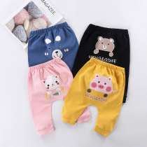 Child Clothing Autumn Clothing Baby Kharen Pants 0-1 Baby Large Pp Pants Spring Autumn Slim Fit 2-3 Year Old Autumn Winter Pure Cotton Long Pants Tide