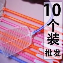 Fly swatter Home portable thick plastic mosquito long handle non-electric mosquito beat silicone Pat not rotten artifact beef tendon beat