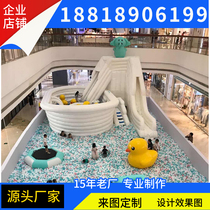 Large outdoor shopping mall inflatable bathtub Castle ocean wave pool bath duck maze paradise naughty Castle manufacturers