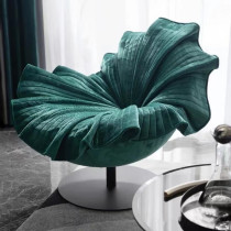 Italian Style Light Extravagant Designer Furniture Petal Chair Flower Chair Styling Rotary Casual Chair Modern Personality Single Chair