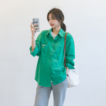 Fa-style Dont To ~ Pregnancy Woman Dress Spring Shirt Han Wind Chic Inside a small crowd of light and relaxed Lean Temperament Boom