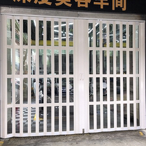 Car wash room folding door car wash curtain car beauty folding door film dustproof transparent partition door shopping mall folding door