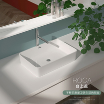 ROCA bathroom ROCA table basin Ceramic ultra-narrow edge with overflow mouth Household bathroom hand wash basin