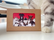 Cat Dog Pet Postcard 16 Original Design 300g Imported Art Paper Li Xi Cat Around