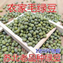 Mung bean farmers grow green beans 5kg of seasonal New mung beans non-bright mung bean mung bean soup mung bean paste germination