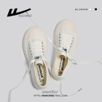 Back Force Sailor Cloth Shoes Woman 2022 Spring Summer New Ancient Little White Shoes Thick bottom Head womens shoes 100 hitch a little help board shoes
