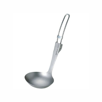 Japanese UNIFLAME Outdoor Camping Picnic Titanium Foldable Soup Shovel Portable Outdoor Storage Tableware