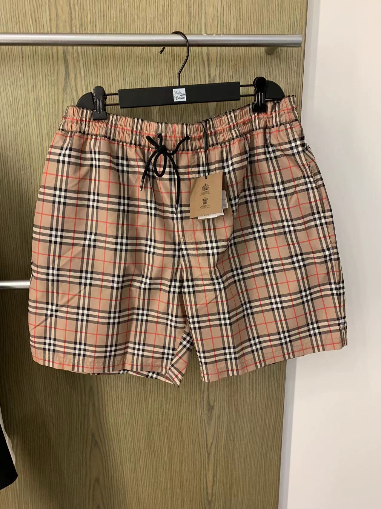 burberry 经典格纹 休闲沙滩裤 8017295 美国代购3.9ss