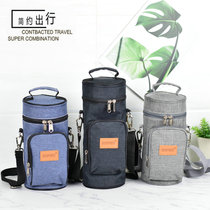 Outdoor sports kettle bag 1L large capacity one shoulder oblique cross water cup thick Oxford cloth mountaineering travel bag multi-function bag