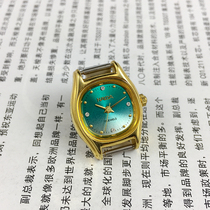 The original inventory Shanghai Haida brand square yellow shell green face manual mechanical female form diameter 24mm