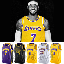 Lakers Anthony 7 City Edition James 6 thick eyebrow Davis 3 Wei Shao No. 0 Howard retro jersey