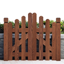 Solid wood fence small door carbonized anticorrosive wood fence door courtyard decoration fence door fence door Villa small courtyard fence door