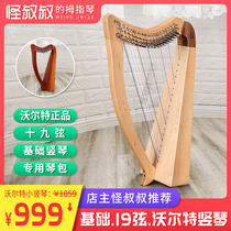  Small harp 19-string Irish Celtic diatonic chromatic key Lyaqin Walter niche musical instrument portable