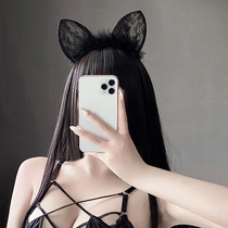 Sexy lace cat ears Hair band Sexy underwear accessories Uniform headdress Bed free temptation female