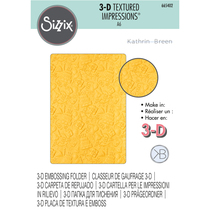 sizzix 3D texture clip 665402 Textured embossed plate Celebrate by Kath celebration