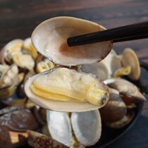 Ready-to-eat clam Liaoning specialty seafood snacks Sand Clam original flower clam scallops 500g