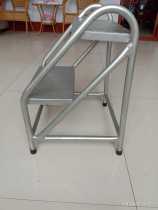 Step tread ladder two three-step iron stairs sturdy climbing stool high-speed rail stool mobile convenient industrial wheels Home