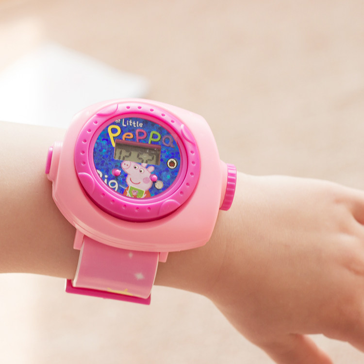 抖音网红表儿童投影手表男女孩学生宝宝玩具小猪佩琪奇社会人手表