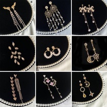 S925 Silver Needle European and American Pearl Tassel Earrings Female 2021 Long Temperament Korean Earrings Personality Butterfly Earrings