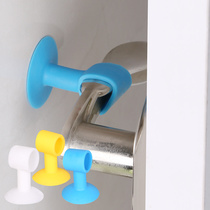 Door suction-free door stopper door handle anti-collision pad silicone wall suction bedroom bathroom door blocking toilet door touch God