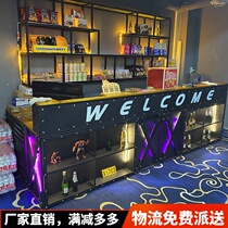 Industrial style bar Bar Cashier corner Retro barbecue concert hall Billiards hall Front counter Custom reception desk