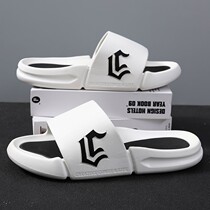 Japanese fashion slippers male summer outside wearing non-slip thick bottom Shit Sensation Couples Home Word Drag Female Outdoor Tide