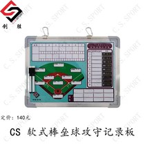 (Chuangsheng Sports) Soft Baseball Offensive Record Board Tactical Board Baseball Sports Coach Training Blackboard White