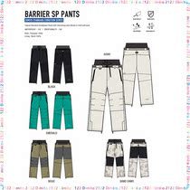 PZ ski 2122 DIMITO Korean mens and womens ski PANTS Waterproof warm BARRIER SP PANTS