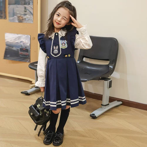 Дисней, кролик, платье для девочек, наряд маленькой принцессы, юбка, офицер полиции, косплей, стиль Лолита