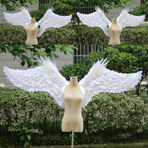 Large feather angel wings model catwalk performance wings props background decoration Photo studio photo wings props